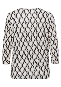 Blusenshirt mit Panneaux Print