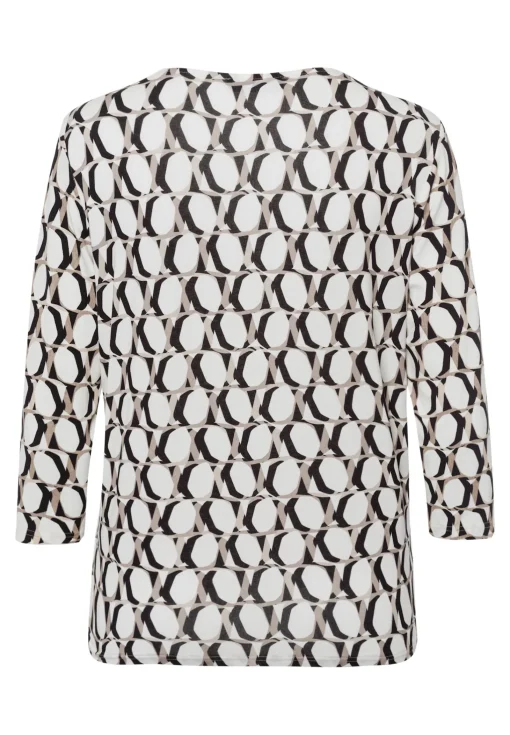Blusenshirt mit Panneaux Print