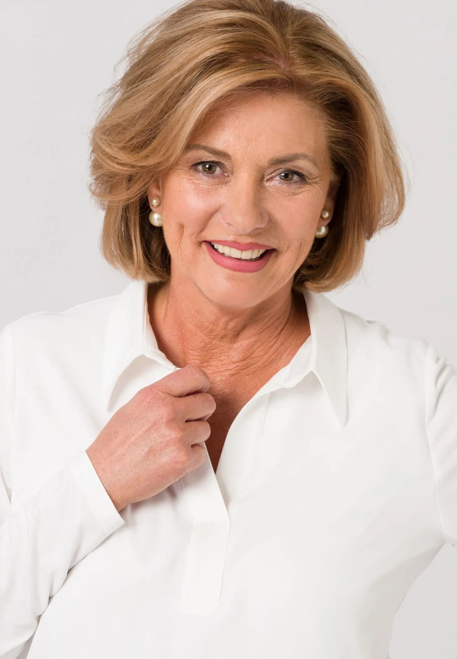 Blusenshirt mit Poloblende