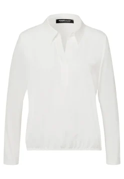 Blusenshirt mit Poloblende