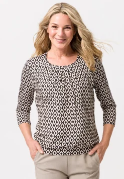 Blusenshirt mit Rundhalsausschnitt