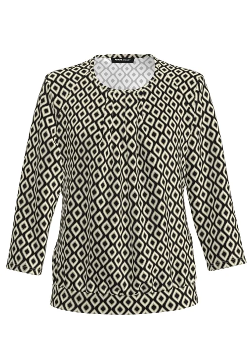 Blusenshirt mit Rundhalsausschnitt