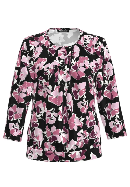 Blusenshirt mit stilvollem Blütendesign