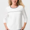 Blusenshirt mit Strickbündchen