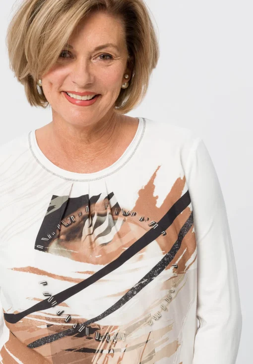 Blusenshirt mit Zierstich