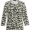 Blusenshirt mit zweifarbigem Animalprint