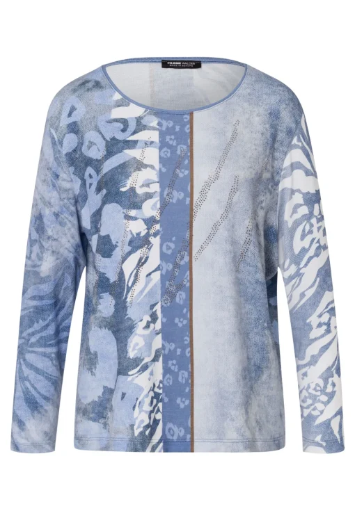 Feinstrickpullover im stilvollem Dessin
