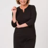 Kleid mit dekorativen Absteppungen
