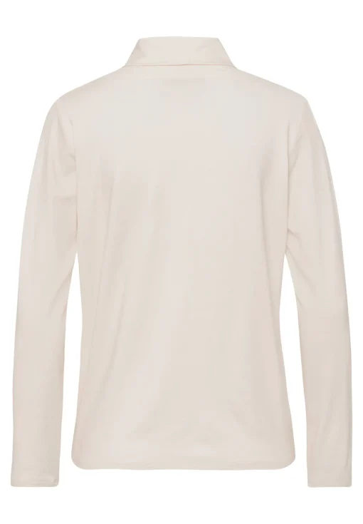 Langarmshirt mit lockerem Rollkragen