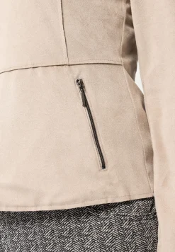 Leichtjacke aus pflegeleichtem Stretchlederimitat