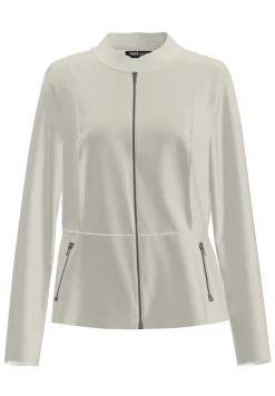 Leichtjacke aus pflegeleichtem Stretchlederimitat