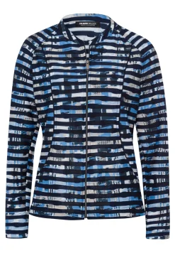 Leichtjacke mit modernem Ringelprint