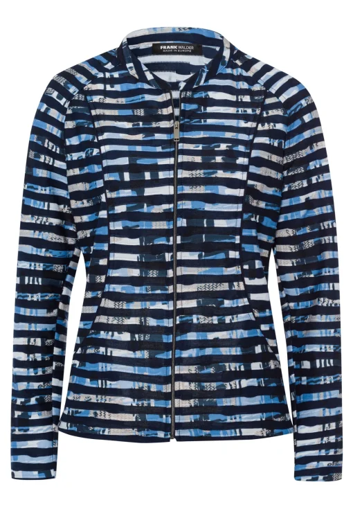 Leichtjacke mit modernem Ringelprint