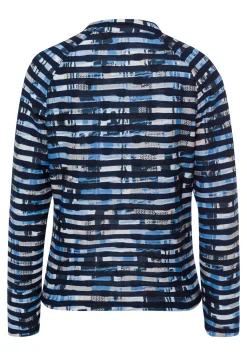 Leichtjacke mit modernem Ringelprint