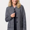 Longjacke mit dekorativ betonten Kanten