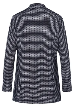 Longjacke mit dekorativ betonten Kanten