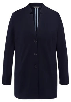 Longjacke mit femininem Kragen