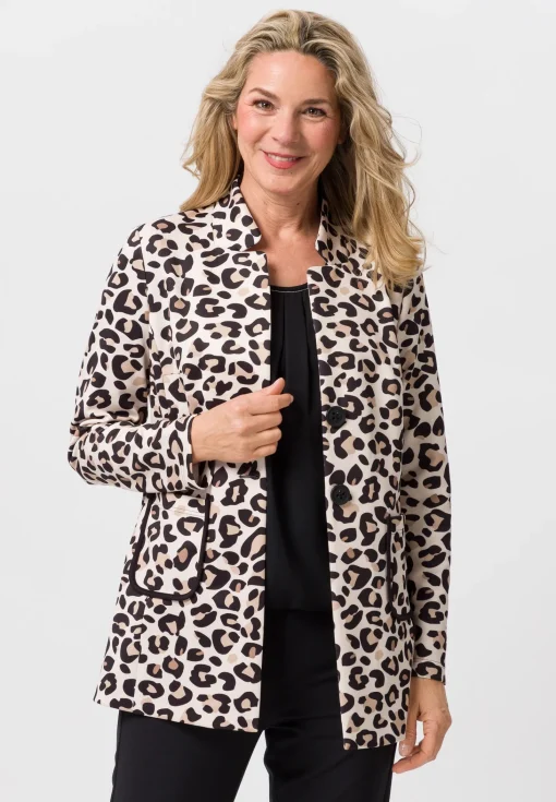Longjacke mit modischen Knöpfen