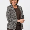 Revers Blazer im Animaldessin