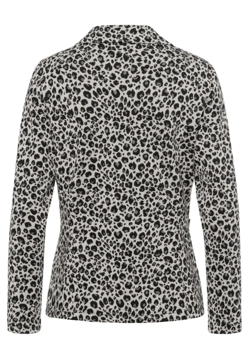 Revers Blazer im Animaldessin