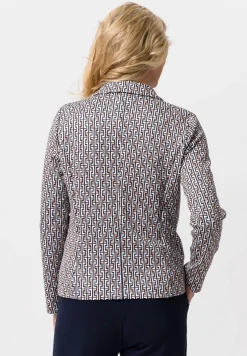 Reversblazer mit auffälligem Print