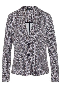 Reversblazer mit auffälligem Print