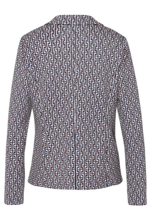 Reversblazer mit auffälligem Print