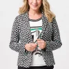 Reversblazer mit Print in Kreisoptik