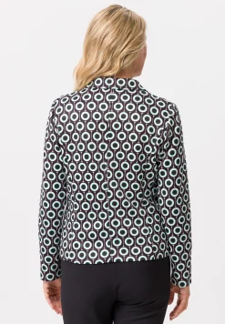 Reversblazer mit Print in Kreisoptik