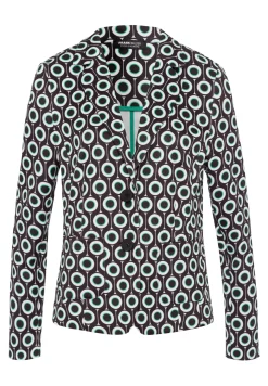 Reversblazer mit Print in Kreisoptik