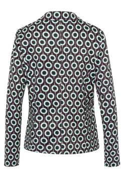 Reversblazer mit Print in Kreisoptik