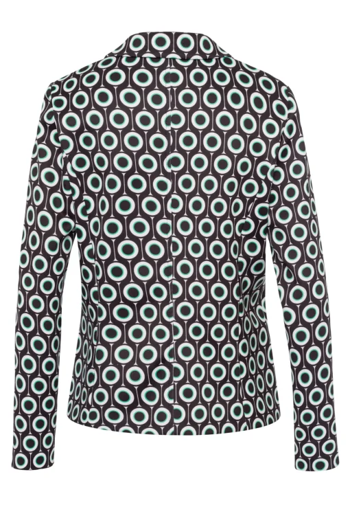 Reversblazer mit Print in Kreisoptik
