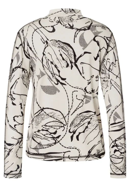 Rollkragenshirt mit Alloverprint