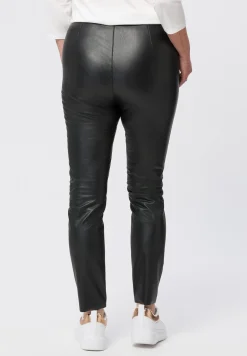 Schlupfhose in Lederoptik