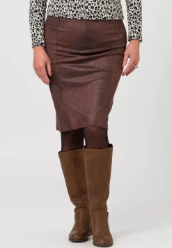 Schlupfrock im Leder-Look