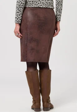 Schlupfrock im Leder-Look
