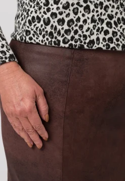 Schlupfrock im Leder-Look