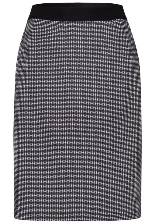 Schlupfrock mit zweifarbigem Minimalprint