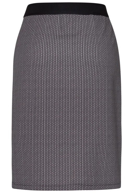 Schlupfrock mit zweifarbigem Minimalprint