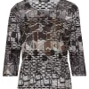 Shirt aus softem Materialmix