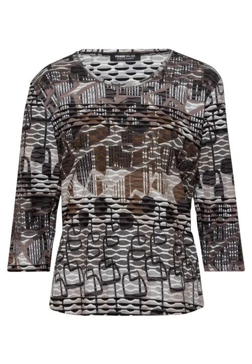 Shirt aus softem Materialmix