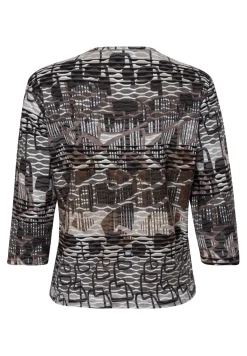 Shirt aus softem Materialmix