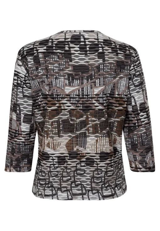Shirt aus softem Materialmix