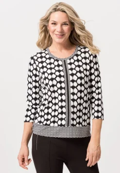 Shirt in zweifarbiger Patchoptik