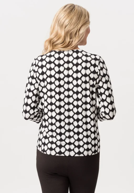 Shirt in zweifarbiger Patchoptik