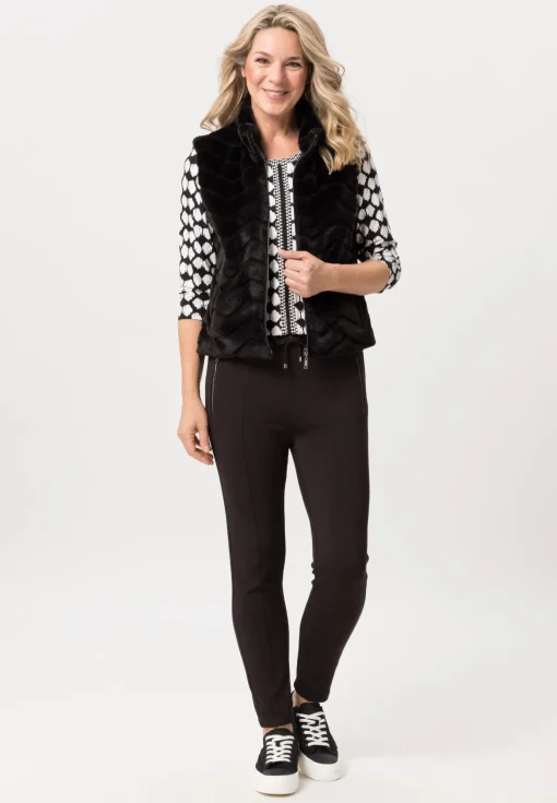 Shirt in zweifarbiger Patchoptik