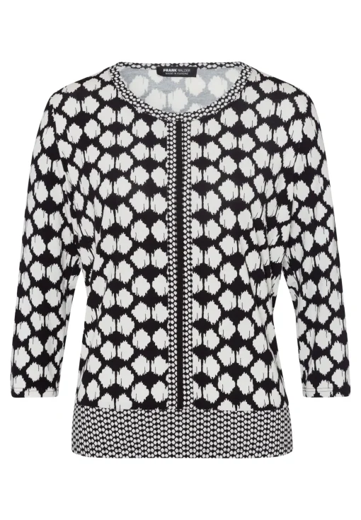 Shirt in zweifarbiger Patchoptik