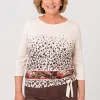 Shirt mit Ablaufprint