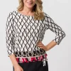 Shirt mit charmantem Panneaux-Print