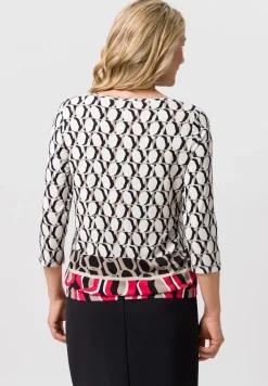 Shirt mit charmantem Panneaux-Print